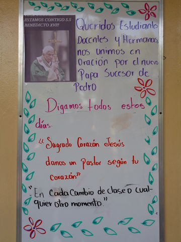 Mensaje para el Samto Padre